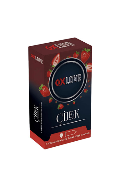 OXLOVE Çilek Aromalı Prezervatif 10'lu