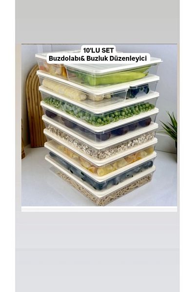 VZN Refrigerator Organizer Icebox Storage Container Microwave Container