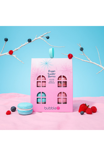 Frozen Winter Berries Banyo Bombası Seti (5X50 G) – Kış Temalı Hediye Kutusu
