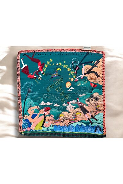 Oyt DÜKKAN Oytdükkan Gece Ve Neşe Yeni Tasarım Bandana / Fular 48 X48