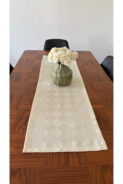 homease Λινά Look Jacquard Beige Runner 45x140 εκ