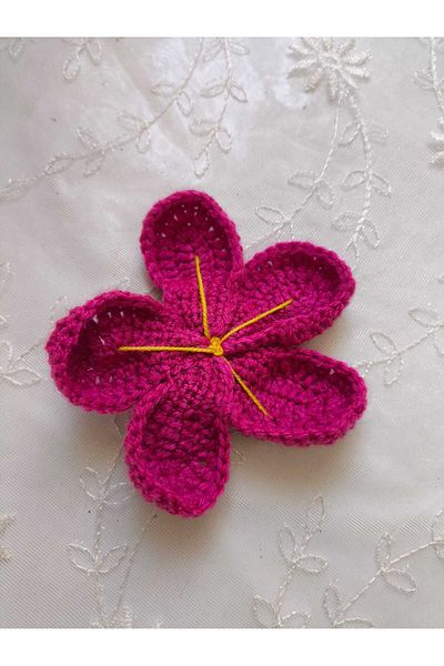 Momsada Women's Violet Buckle / Embroidered Floral Knitted Buckle