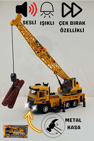 cayenna Çek Bırak Işıklı Ve Sesli 1:28 Vinç 22 Cm