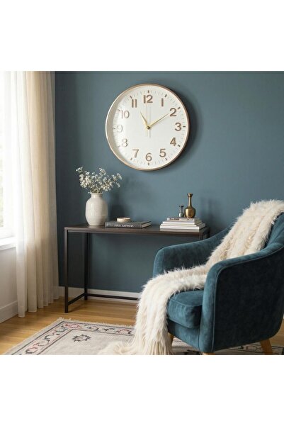 Revello Duvar Saati Iskandinav Home Tarzı Modern Tasarım Şık Tasarım Saatdukkanduvar Home