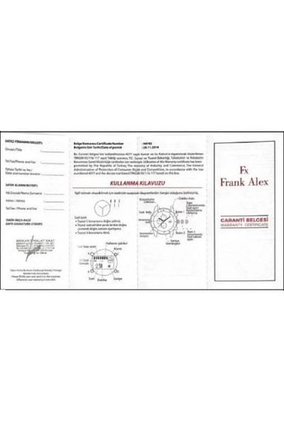 Frank Alex Fa.11226m.05 Men's Wristwatch