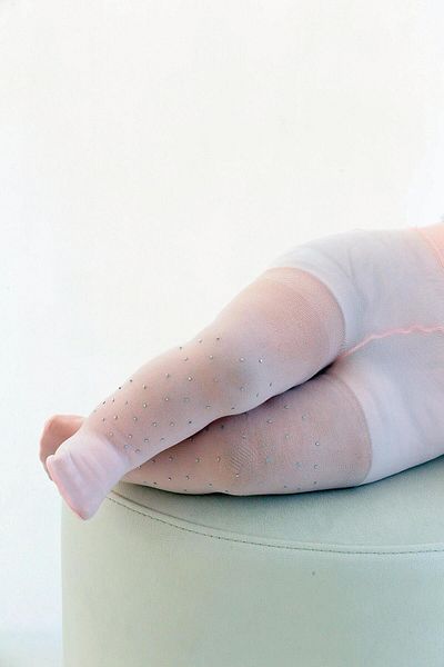 Daymod MYCRO 50 BABY Rhinestone Pantyhose PINK