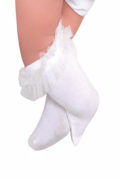 Daymod Tutu Baby Viscose Knee Socks White