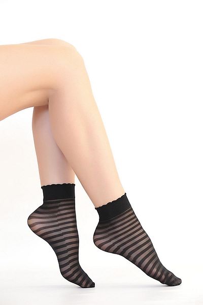 Daymod Чорапи до глезена Zebra Model Black
