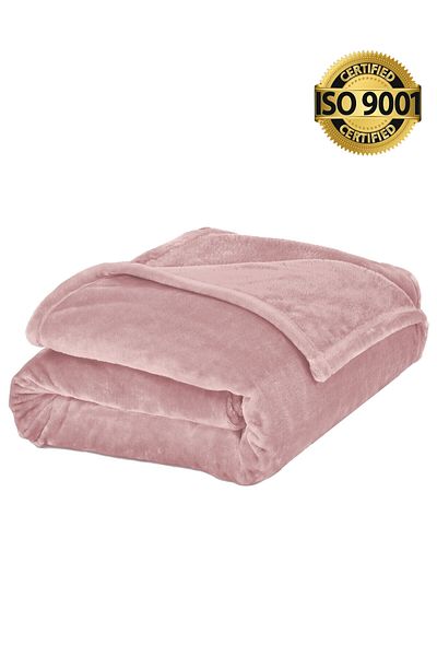 Master Home Textile Lightweight Velvet Blanket, 350GSM, 230x170cm Single Size, Soft All Season Flannel for Bed & Sofa