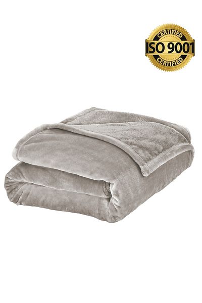 Master Home Textile Lightweight Velvet Blanket, 350GSM, 230x170cm Single Size, Soft All Season Flannel for Bed & Sofa