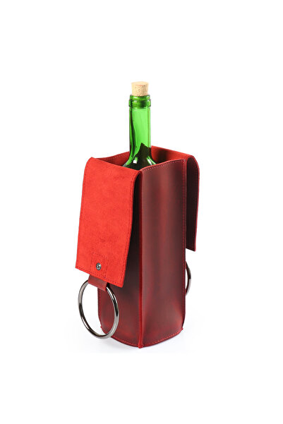 OttoAngelino Otto Angelino, Londo Real Leather Wine Bottle Holder and Carrier, Leather Wine Case