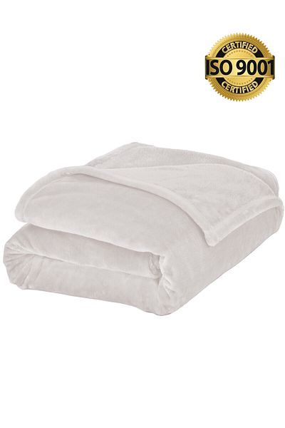 Master Home Textile Lightweight Velvet Blanket, 350GSM, 230x170cm Single Size, Soft All Season Flannel for Bed & Sofa
