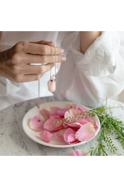Gülsha Essential Rose Oil and Natural Stone Necklace - Pure