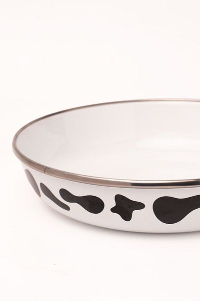EMAYlab Mötilda Enamel Bowl Plate - Bowl Bowl - Salad Bowl - Presentation Bowl 21cm