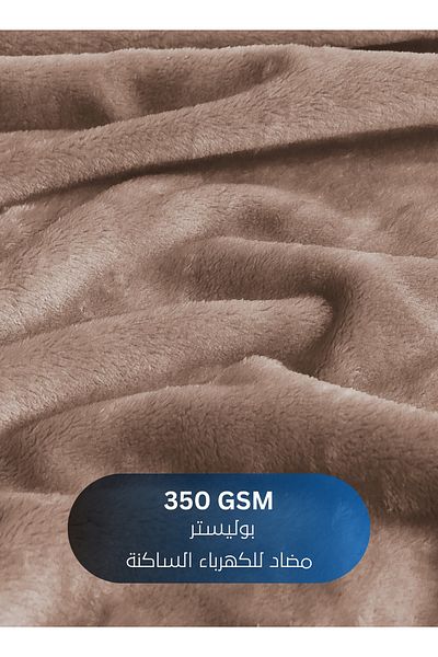 Master Home Textile Lightweight Velvet Blanket, 350GSM, 230x170cm Single Size, Soft All Season Flannel for Bed & Sofa