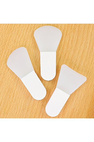 Choice 3 قطع - فرشاة وضع قناع بيضاء من 3 قطع، فرشاة سيليكون ناعمة، ملعقة مكياج صغيرة، أداة تجميل الوجه