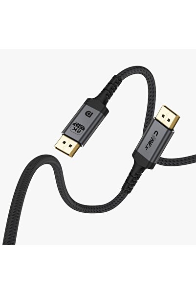 Claws Claw's 8K UHD DisplayPort v1.4 Alüminyum Gövdeli 2 Metre DisplayPort Kablo (C-DPP-B1)