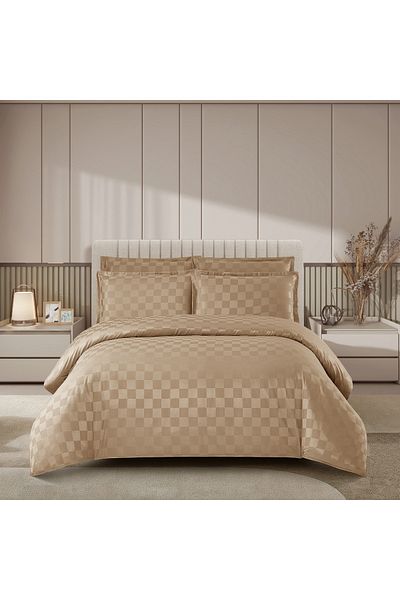 CHIRASO CHIRASO Bedding, Elegant DAMASK, ELASTIC Sheet 180x200+25cm, Duvet Cover 200x230cm, 2 Pillowcases
