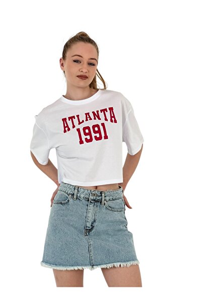 Miss Poem Γυναικείο κοντό λευκό μπλουζάκι oversized Καλοκαίρι με τύπωμα