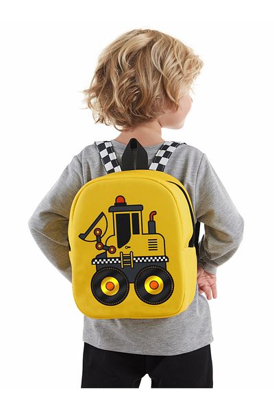 Denokids Boy'S Bulldozer School Backpack
