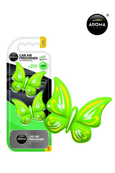 Generic Aroma Car Air Freshener Lemon Fragrance, Aroma Butterfly Car Ac Vent Air Freshener