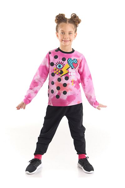 MSHB&G Retro Batik Girl's T-Shirt Trousers Set