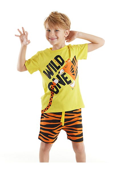 Denokids Комплект къси панталони за момче Wild One