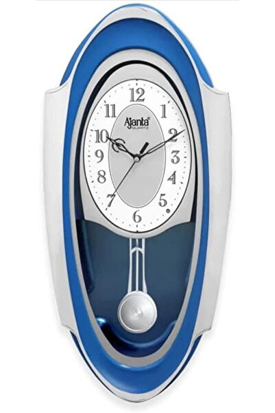 ajanta Musical Pendulum Wall Clock – Blue – Quartz – Hourly Melody – Night Se...
