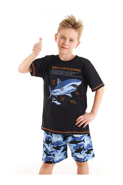 MSHB&G Shark Camo Boys T-shirt Shorts Set