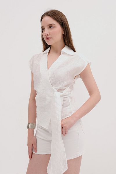 Addax Sleeveless Tie-Up Shirt G17399