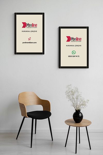 Yönline Black A4 Decorative Frame Easy to Use Document & Certificate & Diploma Frame