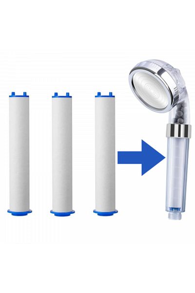 INNOVIO Shower Head Cotton Filter Set, 3 Pieces,