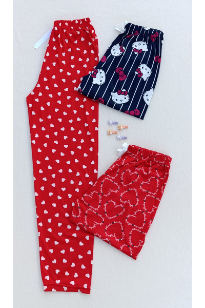 siyalife Nyári puha textúrájú 3 részes női pizsama