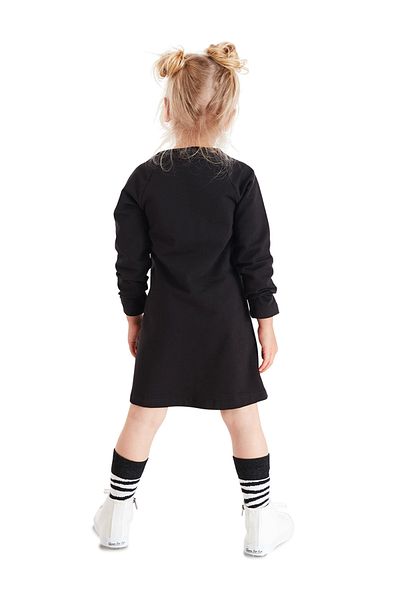 Denokids Μονόκερος Ζέβρα Μοτίβο - Κοριτσίστικο μακρυμάνικο βολάν φόρεμα