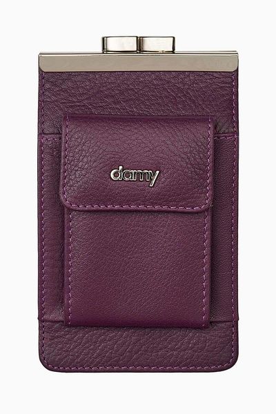 DAMY Genuine Leather Cigarette Holder 702 - Plum