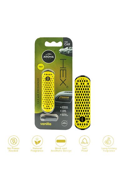 Generic Aroma Car Hex Vanilla Air Freshener Long-lasting Natural Fragrance For Car And Home