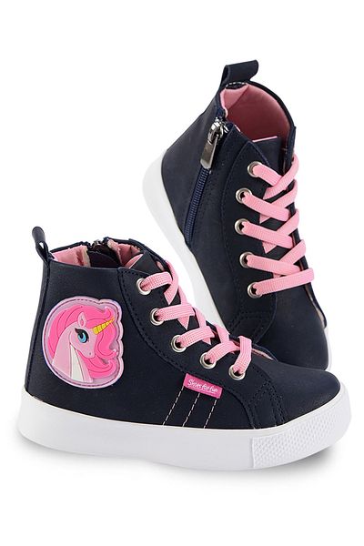 Denokids Unicorn Navy Blue Dívčí tenisky Sportovní obuv