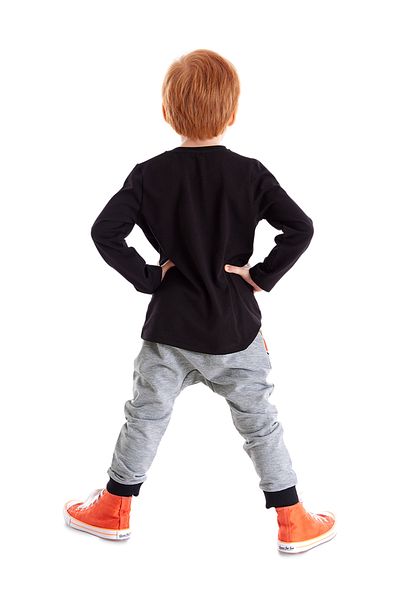Denokids Boy's Tiger Claw Winter T-shirt and Trousers Set