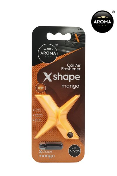 Generic Aroma Car X Shape Mango Air Freshener - Long Lasting, Natural Scent For Car And Home