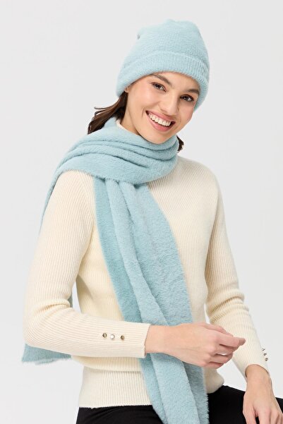 Desen Triko Women's Knitwear Aphrodite Scarf Mint