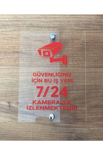 Yönline Security Camera Screw Warning Sign