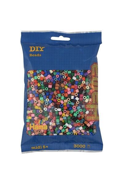 Hama Beads Midi 3,000 Pouch - 22 Colors (Ha201-67)