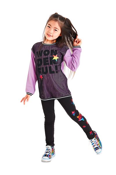 MSHB&G Wonderful Mesh Girls Tunic Tights Set