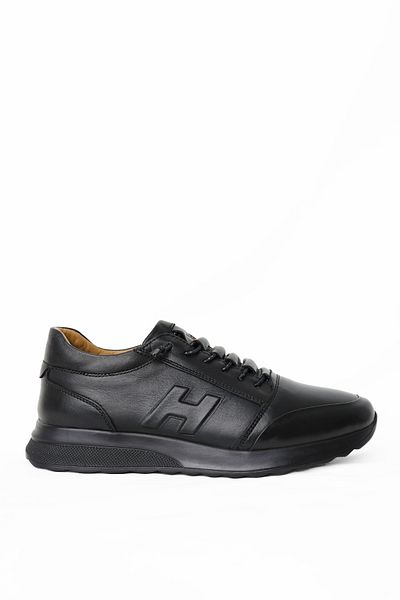 Greyybull Shoes Μαύρο Δερμάτινο Ανδρικό Σπορ
