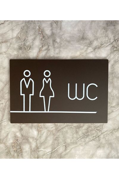 Yönline لوح توجيه المرحاض من سلسلة Bitter Lux