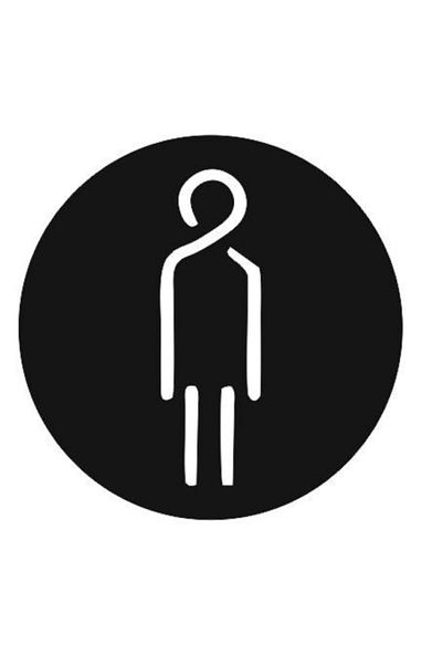 Yönline علامة تحويل المرحاض المزخرفة