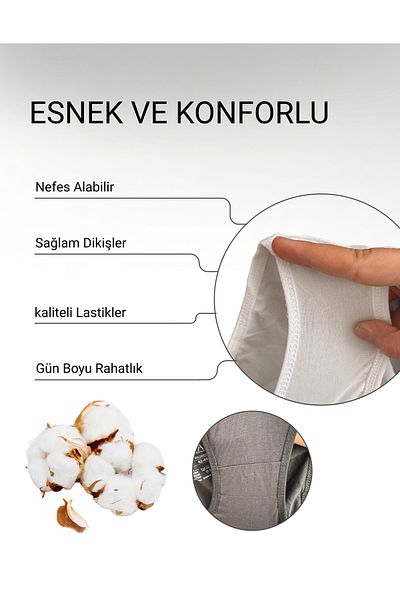 ALYA UNDERWEAR Pachet de 5 chiloți hipster din bumbac - 2 negri, 1 alb, 2 culori de piele