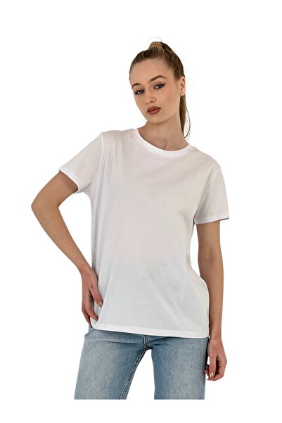 Miss Poem Γυναικείο αθλητικό λευκό μπλουζάκι με κοντό μανίκι βασικό καλοκαιρινό