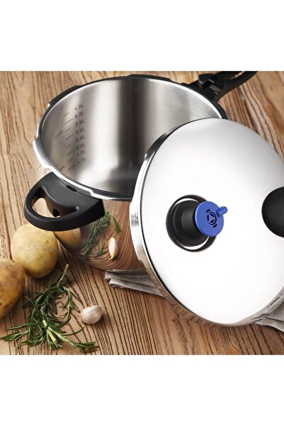 Bergner Pressure Cooker Duero Stainless Steel 5.5 L All Stoves Induction 4 Safety