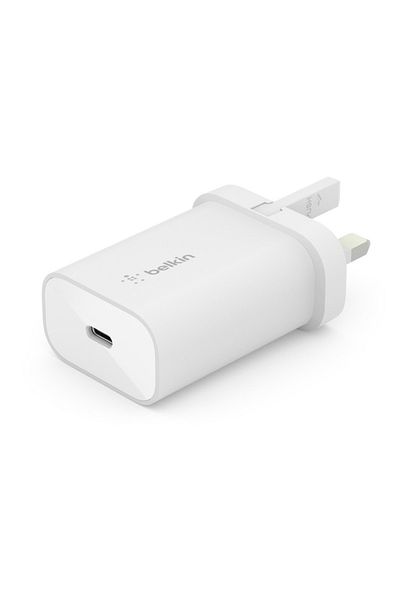 Belkin Boostcharge Usb-c Pd 3.0 Pps Wall Charger 25w (WCA004MYWH) White Fast Safe Charging